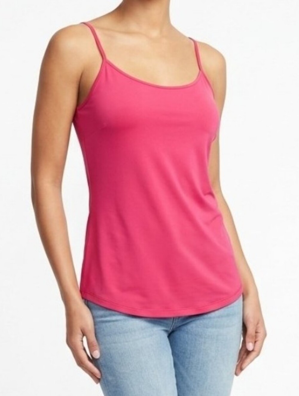 NWOT Alfani Women Pink Camisole Layering Tank Top Adjustable Straps Stretch 14